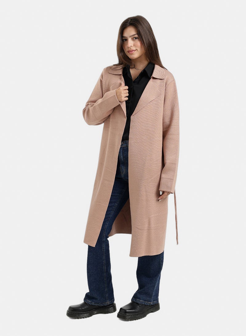Carina Knee-Length Belted Coat - Image 2